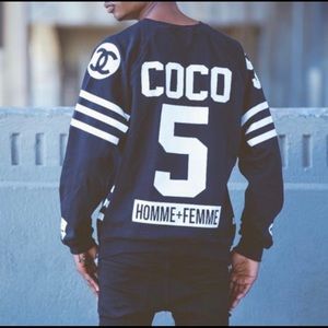 “COCO” HOCKEY SWEATSHIRT W ZIPPER DETAILS